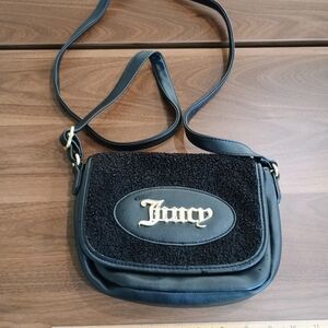 Juicy Couture Black and Gold Crossbody Bag